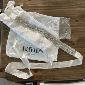 David’s bridal wedding sash